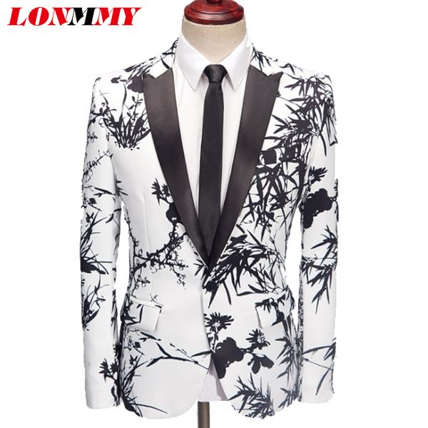 lonmmy bamboo print dress men suits for wedding tuxedos formal wear blazer men stage floral blazer male casual slim fit suits, White;black
lonmmy bamboo print dress men suits for wedding tuxedos formal wear blazer men stage floral blazer male casual slim fit suits, White;black