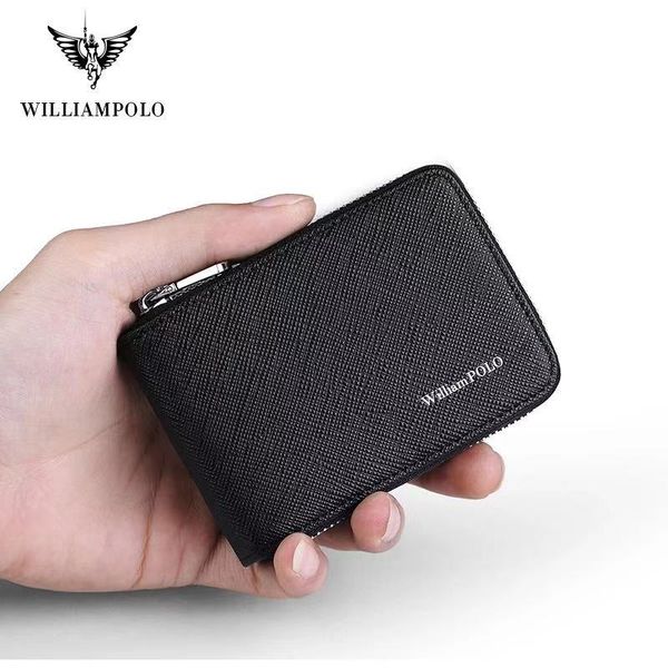 williampolo leather card holder men wallet cowhide card zipper wallet pl185143, Red;black
williampolo leather card holder men wallet cowhide card zipper wallet pl185143, Red;black