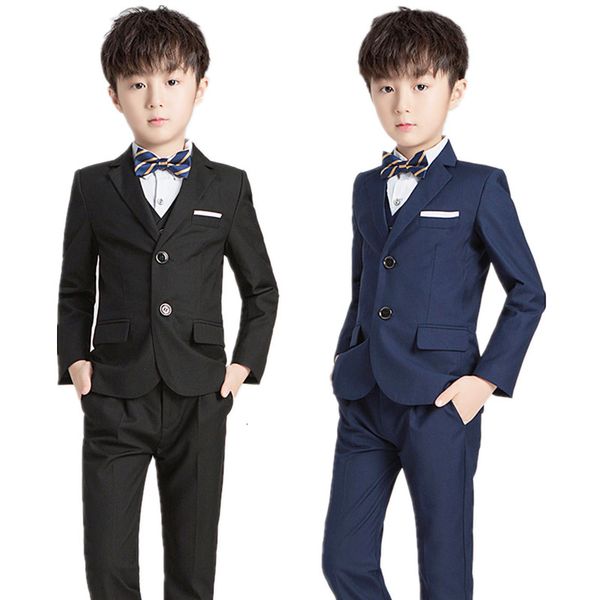 boys suit for weddings kids formal blazer vest pants 3pcs clothes set piano dance performance outfits children classic costume, Blue
boys suit for weddings kids formal blazer vest pants 3pcs clothes set piano dance performance outfits children classic costume, Blue
