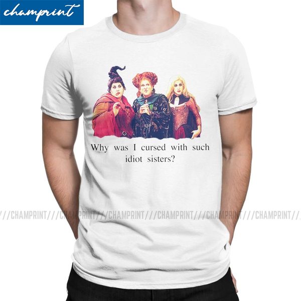 men's t-shirts idiot sisters novelty tee shirt hocus pocus sanderson sister halloween witch t shirt round neck clothes gift idea
men's t-shirts idiot sisters novelty tee shirt hocus pocus sanderson sister halloween witch t shirt round neck clothes gift idea