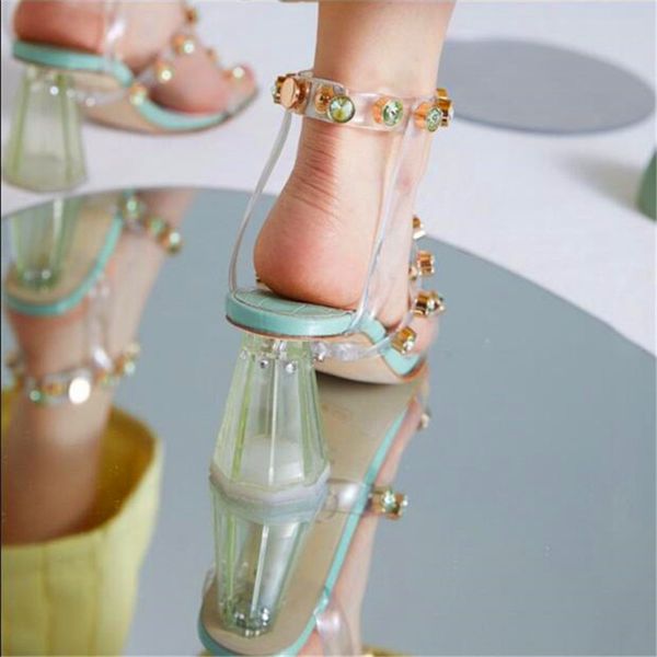 summer new transparent sandals female square toe with thick heels female crystal heel wedding shoes sandals, Black
summer new transparent sandals female square toe with thick heels female crystal heel wedding shoes sandals, Black