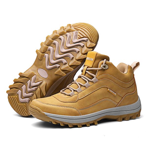 big size men ankle boots autumn winter mens leather fashion sneakers lace up outdoor mountain men shoes wear-resistant work boot, Black
big size men ankle boots autumn winter mens leather fashion sneakers lace up outdoor mountain men shoes wear-resistant work boot, Black