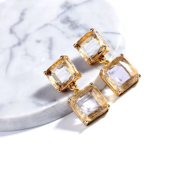 fashion woman earrings crystal style simple sweet temperament geometric squares ms crystal stud earrings for women, Golden;silver
fashion woman earrings crystal style simple sweet temperament geometric squares ms crystal stud earrings for women, Golden;silver