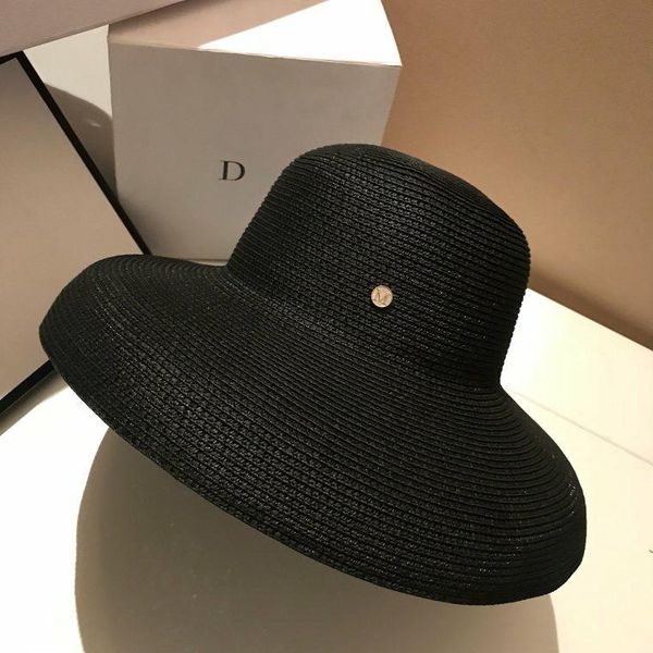 french style retro hat bell-shaped big brim sunshade straw hat beach holiday concave goddess zhe jia06, Blue;gray
french style retro hat bell-shaped big brim sunshade straw hat beach holiday concave goddess zhe jia06, Blue;gray