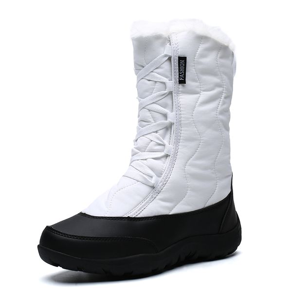 new brand waterproof leather women's boots warm plush women snow boots fashion british retro ankle winter women flat shoes, Black
new brand waterproof leather women's boots warm plush women snow boots fashion british retro ankle winter women flat shoes, Black