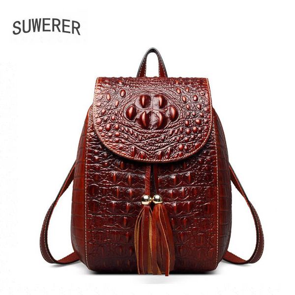 suwerer new real cowhide crocodile pattern women backpack fashion women genuine leather backpack
suwerer new real cowhide crocodile pattern women backpack fashion women genuine leather backpack