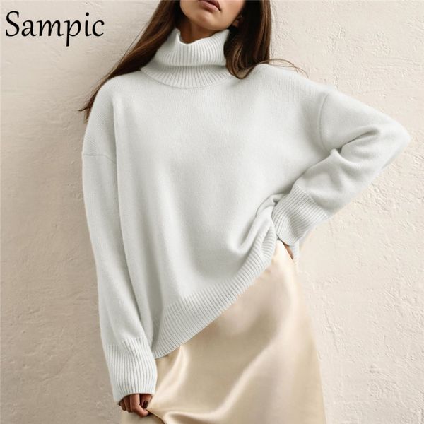women's sweaters sampic women casual knitted pullovers long sleeve jumpers sweater turtleneck loose white cropped autumn winter, White;black
women's sweaters sampic women casual knitted pullovers long sleeve jumpers sweater turtleneck loose white cropped autumn winter, White;black