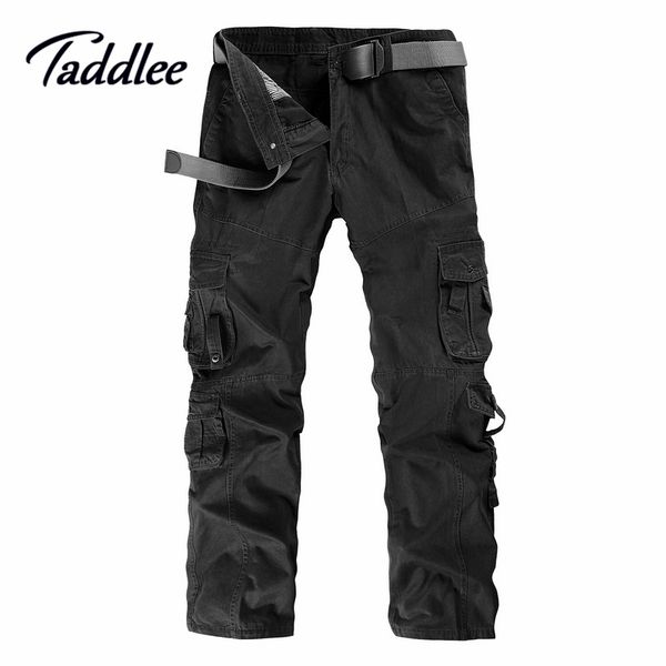 men man cotton combat multi-pockets khaki casual loose long full length cargo pants mens work trousers camouflage large size, Black
men man cotton combat multi-pockets khaki casual loose long full length cargo pants mens work trousers camouflage large size, Black