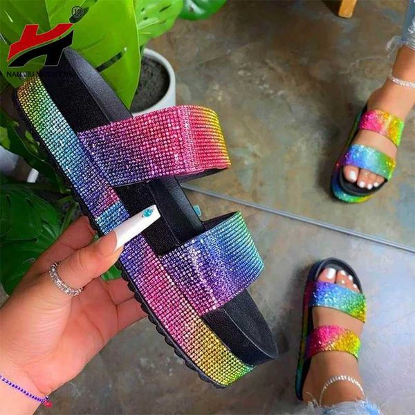 nan jiu mountain 2020 women's sandals summer low heel outdoor beach slippers rhinestone platform shoes fashion plus size 43, Black
nan jiu mountain 2020 women's sandals summer low heel outdoor beach slippers rhinestone platform shoes fashion plus size 43, Black