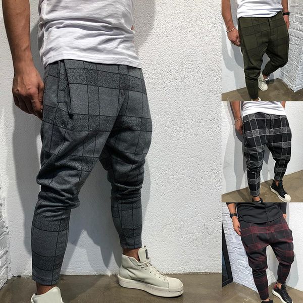 men's pants 2021 high wasit spring fashion pocket slim fit plaid straight leg trousers casual pencil jogger, Black
men's pants 2021 high wasit spring fashion pocket slim fit plaid straight leg trousers casual pencil jogger, Black