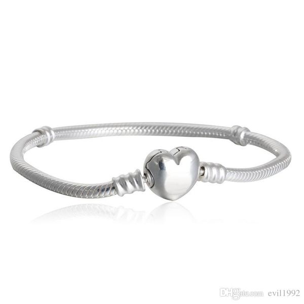 1pcs drop shipping factory silver plated heart bracelets snake chain fit for pandora bangle bracelet women children gift b002, Golden;silver
1pcs drop shipping factory silver plated heart bracelets snake chain fit for pandora bangle bracelet women children gift b002, Golden;silver