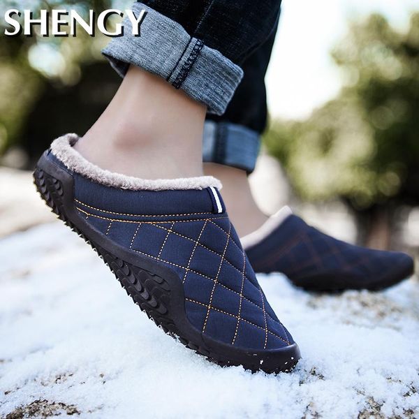 winter mens warm slippers short plush canvas soft home casual sliooers men plaid fashion lazy big size 39-48 dark color indoor, Black
winter mens warm slippers short plush canvas soft home casual sliooers men plaid fashion lazy big size 39-48 dark color indoor, Black