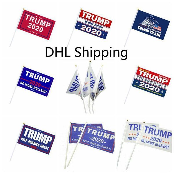 2020 donald trump flags 14*21cm small flag president election hand held trump stick banner flags keep america great for home decoration
2020 donald trump flags 14*21cm small flag president election hand held trump stick banner flags keep america great for home decoration
