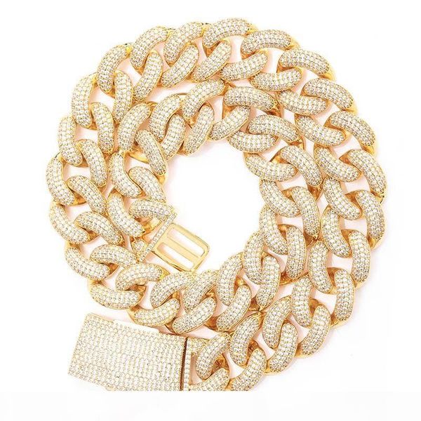 20mm width 18 22inch micro pave clear cz stone cuban chain neckalce for men gold silver color cubic zirconia hiphop jewelry
20mm width 18 22inch micro pave clear cz stone cuban chain neckalce for men gold silver color cubic zirconia hiphop jewelry