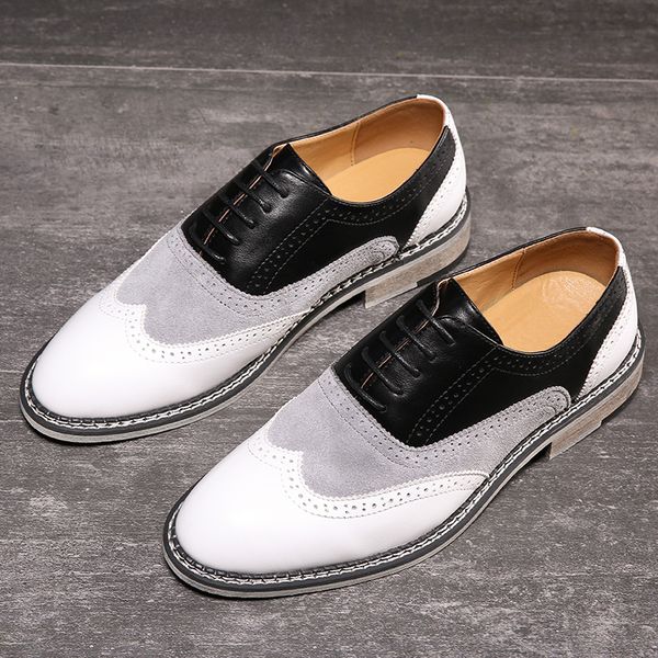dress shoes oxford men brogues lace-up bullock business wedding male formal, Black
dress shoes oxford men brogues lace-up bullock business wedding male formal, Black