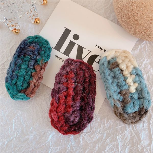2020 winter fashion handmade knitted wool hairpins cute oval women hair clips hairgrips girls children daily hair accessories, Slivery;white
2020 winter fashion handmade knitted wool hairpins cute oval women hair clips hairgrips girls children daily hair accessories, Slivery;white