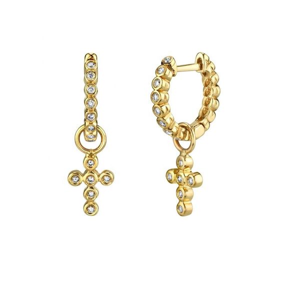 hoop & huggie lozrunve dainty 925 sterling silver bezel cross drop earring, Golden;silver
hoop & huggie lozrunve dainty 925 sterling silver bezel cross drop earring, Golden;silver