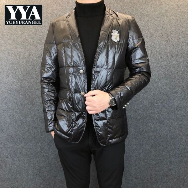 luxury winter brand lightweight down padded jacket slim fit single breasted blazer coat business man warm parkas suit jackets, Black
luxury winter brand lightweight down padded jacket slim fit single breasted blazer coat business man warm parkas suit jackets, Black
