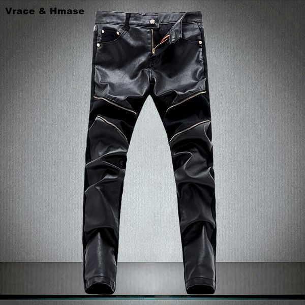 high-quality fight leather cowboy trousers boutique locomotive jeans new arrival 2020 straight slim fashion pu leather jeans men, Blue
high-quality fight leather cowboy trousers boutique locomotive jeans new arrival 2020 straight slim fashion pu leather jeans men, Blue