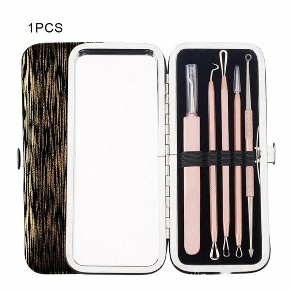 stainless steel acne needle artifact acne needle with large mirror blackhead remover tool 5 piece set, Yellow
stainless steel acne needle artifact acne needle with large mirror blackhead remover tool 5 piece set, Yellow