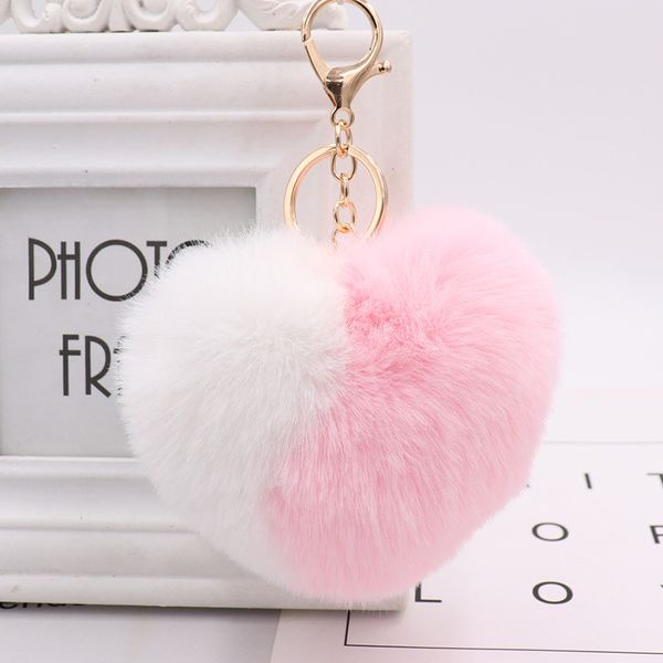 key chains fluffy heart keychains women's pom poms faux rex rabbit fur key chains girl bag hang car key ring new, Silver
key chains fluffy heart keychains women's pom poms faux rex rabbit fur key chains girl bag hang car key ring new, Silver