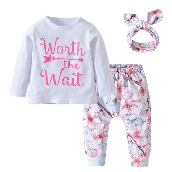 baby girl одежда casual цветок 3шт набор хлопка с длинным рукавом футболка + брюки + оголовье осень новорожденные одежда y200803, White
baby girl одежда casual цветок 3шт набор хлопка с длинным рукавом футболка + брюки + оголовье осень новорожденные одежда y200803, White
