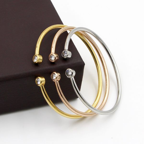 fashion c-shaped bangles bracelets for women cuff twisted line double zircon hollow tube bracelet female simple bracelet jewelry, Black
fashion c-shaped bangles bracelets for women cuff twisted line double zircon hollow tube bracelet female simple bracelet jewelry, Black
