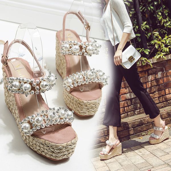 wedge fashion womens shoes 2020 high heel sandals buckle summer heels suit female beige open toe on luxury for bohemian, Black
wedge fashion womens shoes 2020 high heel sandals buckle summer heels suit female beige open toe on luxury for bohemian, Black