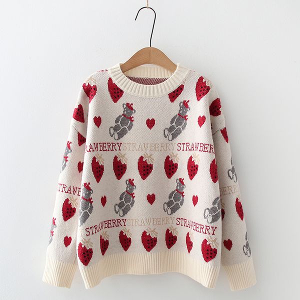 women's sweaters women autumn sweater with cute cartoon print long sleeve knitted pullover femme casual loose thick winter christmas to, White;black
women's sweaters women autumn sweater with cute cartoon print long sleeve knitted pullover femme casual loose thick winter christmas to, White;black