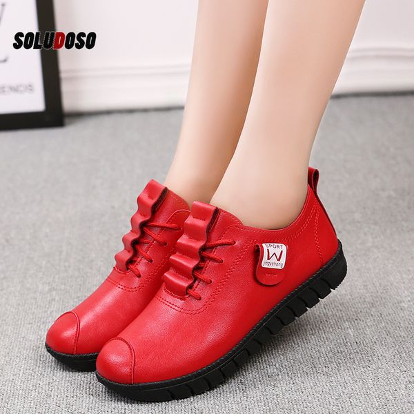 2020 women shoes new arrival spring lace-up pleated genuine leather flats shoes rubber lace-up female feminino, Black
2020 women shoes new arrival spring lace-up pleated genuine leather flats shoes rubber lace-up female feminino, Black