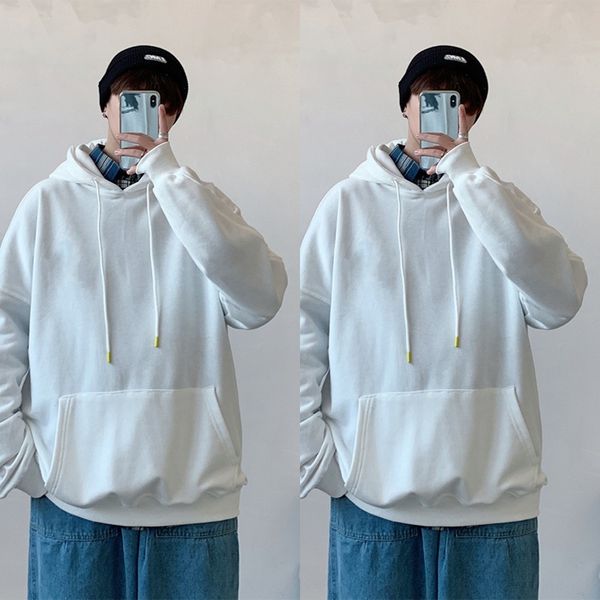men's 2020 new autumn solid color hooded sweater men's loose large size couple coat for pullover pulloversweater pullover men xeyf, Black
men's 2020 new autumn solid color hooded sweater men's loose large size couple coat for pullover pulloversweater pullover men xeyf, Black