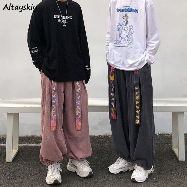 women's pants & capris casual women corduroy wide leg bf couple oversize loose harajuku sashes streetwear retro womens korean style tro, Black;white
women's pants & capris casual women corduroy wide leg bf couple oversize loose harajuku sashes streetwear retro womens korean style tro, Black;white