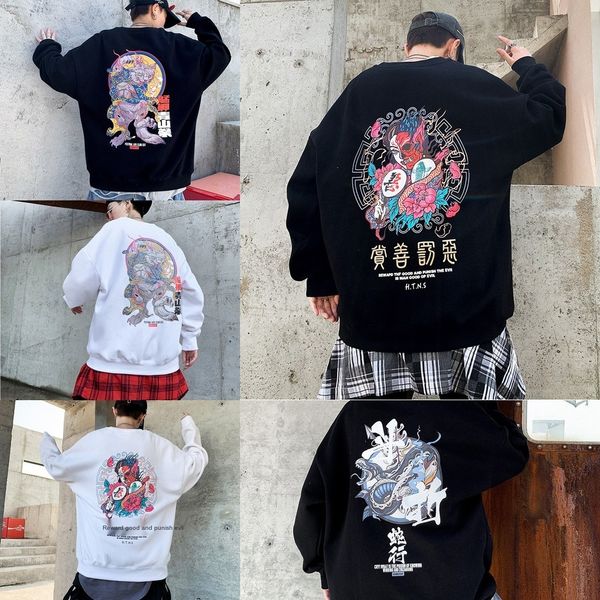 autumn fashion brand street hip hop men's national fashion harajuku wear wearnational couple dressstyle printed oversize round neck swe, Black
autumn fashion brand street hip hop men's national fashion harajuku wear wearnational couple dressstyle printed oversize round neck swe, Black