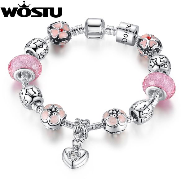 wostu romantic silver plated flower heart charm beads bracelet diy jewelry for women fit original bracelets pulseira 1459, Red;blue
wostu romantic silver plated flower heart charm beads bracelet diy jewelry for women fit original bracelets pulseira 1459, Red;blue