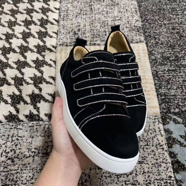 originals kiddo bordo donna casual flats black suede leather men women red bottom sneaker shoes,leisure sports eu35-47
originals kiddo bordo donna casual flats black suede leather men women red bottom sneaker shoes,leisure sports eu35-47