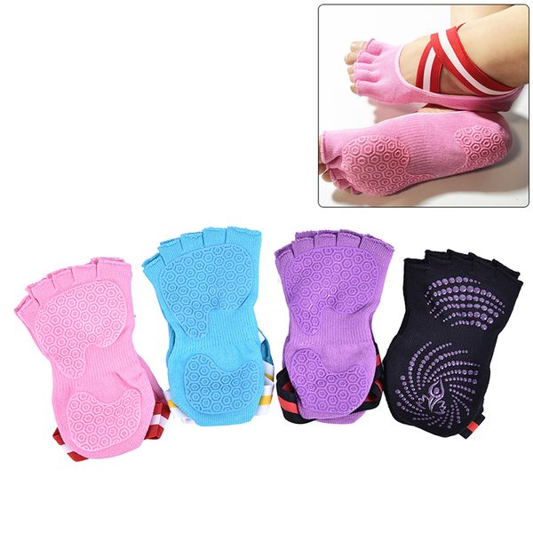 women cotton yoga backless five toe socks breathable anti-slip silicone sport pilates socks gym fitness ballet slippers dance, Black
women cotton yoga backless five toe socks breathable anti-slip silicone sport pilates socks gym fitness ballet slippers dance, Black