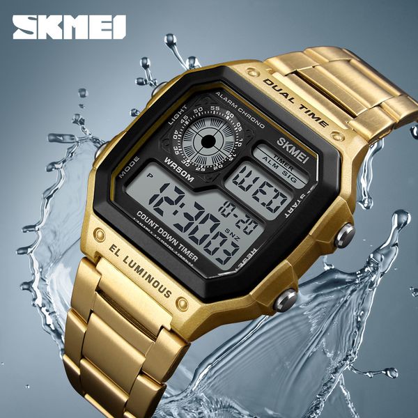skmei mens digital wristwatches mens watches stainless steel waterproof fashion sport watches relogio masculino, Slivery;brown
skmei mens digital wristwatches mens watches stainless steel waterproof fashion sport watches relogio masculino, Slivery;brown