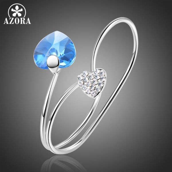 azora new collection white gold double heart austrian crystals double finger adjustable ring for women fashion jewelry tr0234, Golden;silver
azora new collection white gold double heart austrian crystals double finger adjustable ring for women fashion jewelry tr0234, Golden;silver