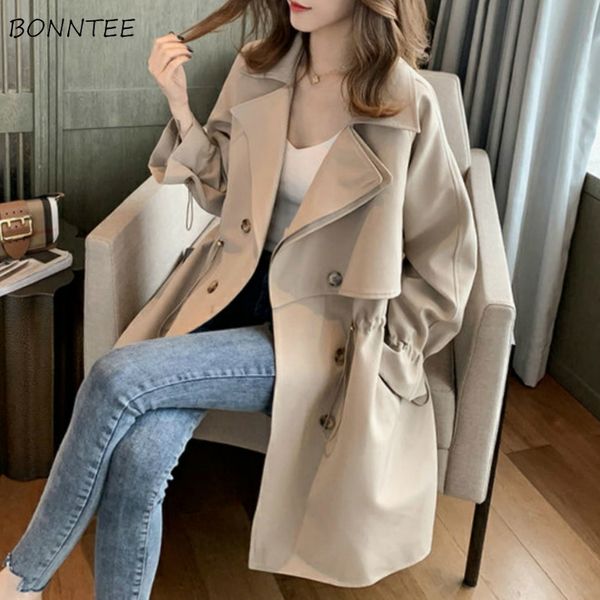 trench women elegant double breasted casual temperament soft lady outerwear spring new korean trendy pocket oversize 3 colors, Tan;black
trench women elegant double breasted casual temperament soft lady outerwear spring new korean trendy pocket oversize 3 colors, Tan;black