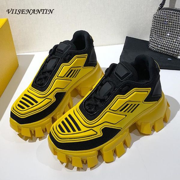 2020 latest couple daddy shoes chunky sole color block leather lace-up casual round toe sneakers, Black
2020 latest couple daddy shoes chunky sole color block leather lace-up casual round toe sneakers, Black