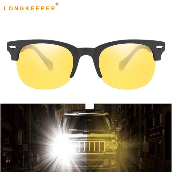 longkeeper night vision sunglasses men women polarized night driving glasses semi rimless yellow lens eyeware, White;black
longkeeper night vision sunglasses men women polarized night driving glasses semi rimless yellow lens eyeware, White;black