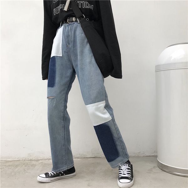 harajuku bf spring autumn hole jeans women's clothing casual korean women pants straight high waist jeans new, Blue
harajuku bf spring autumn hole jeans women's clothing casual korean women pants straight high waist jeans new, Blue