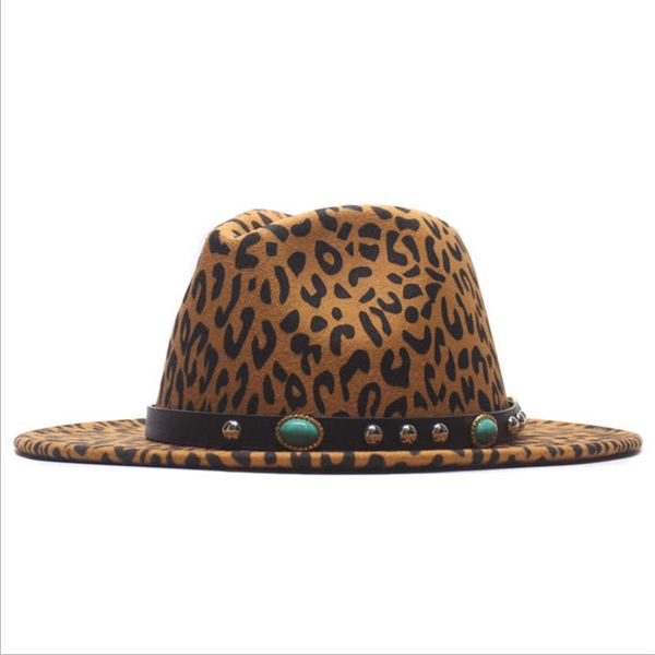 leopard belt buckle decor women wool felt fedora wide brim jazz hats ladies panama formal hat carnival fascinator hats, Blue;gray
leopard belt buckle decor women wool felt fedora wide brim jazz hats ladies panama formal hat carnival fascinator hats, Blue;gray