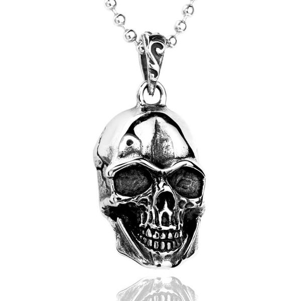 devil skull biker punk pendant for men 316 stainless steel titanium man neckace choker chain fashion jewelry, Silver
devil skull biker punk pendant for men 316 stainless steel titanium man neckace choker chain fashion jewelry, Silver