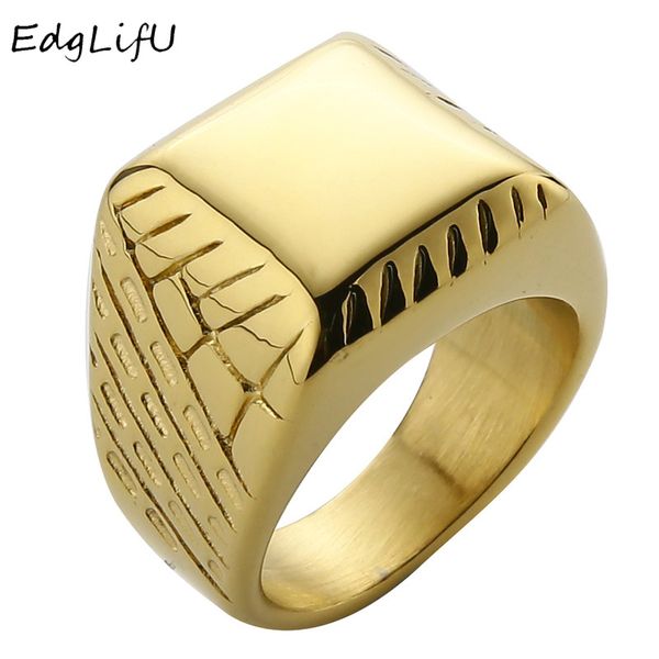 edglifu men's square ring simple lines polished gold signet ring for men stainless steel fashion biker finger band rings jewelry, Golden;silver
edglifu men's square ring simple lines polished gold signet ring for men stainless steel fashion biker finger band rings jewelry, Golden;silver
