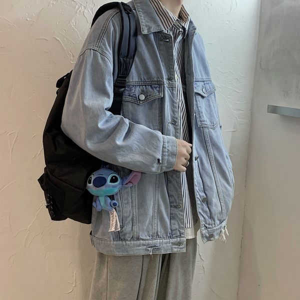 2020 fall ripped denim jacket couples jacket lapel single-breasted loose men's jacket trend, Black;brown
2020 fall ripped denim jacket couples jacket lapel single-breasted loose men's jacket trend, Black;brown