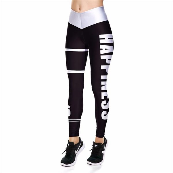 women summer pants skinny fitness leggings workout casual print happiness black and white letter printing pants
women summer pants skinny fitness leggings workout casual print happiness black and white letter printing pants