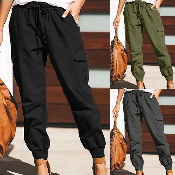 relaxed elastic waist ankle banded pants casual womens summer trousers solid color womens cargo pants fashion, Black;white
relaxed elastic waist ankle banded pants casual womens summer trousers solid color womens cargo pants fashion, Black;white