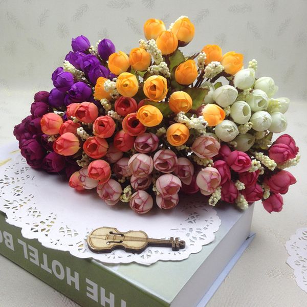 decorative flowers & wreaths 1 bouquet 5 forks 15 head artificiales simulation silk rose for diy valentine's day wedding party
decorative flowers & wreaths 1 bouquet 5 forks 15 head artificiales simulation silk rose for diy valentine's day wedding party