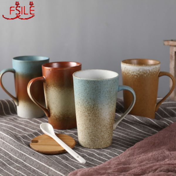 425ml fsile classic vintage stoneware mug coffee cup creative mug with spoon gift cup
425ml fsile classic vintage stoneware mug coffee cup creative mug with spoon gift cup